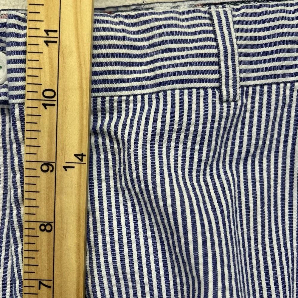 Alan‎ Flusser Seersucker Dress Pants Mens 36x30(35.5x28) Striped Cotton Trousers